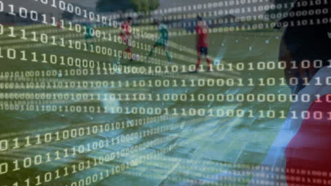 Digital Innovation in Sports: Binary Overlay on Football Scene