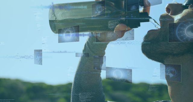 Man Drinking Water During Exercise in Futuristic Environment - Download Free Stock Images Pikwizard.com