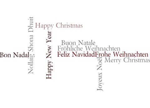 Happy Christmas Wishes in Multiple Languages on Transparent Background - Download Free Stock Videos Pikwizard.com