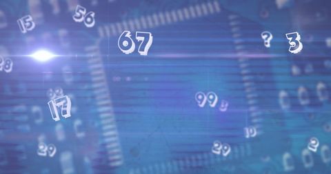 Data Processing Concept with Numbers on Circuit Board - Download Free Stock Images Pikwizard.com