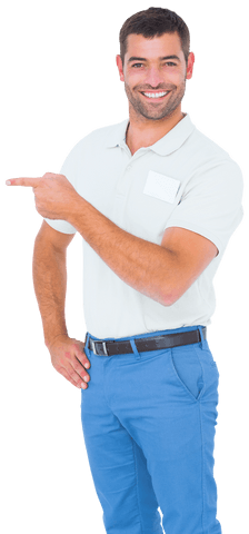 cheerful man pointing with open smile on transparent background - Download Free Stock Videos Pikwizard.com