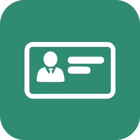 Transparent Business ID Icon on Green Background for Digital Concept - Download Free Stock Videos Pikwizard.com