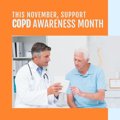 Copd awareness month promotion with doctor consult