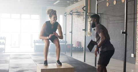 Female athlete enhancing strength with plyometric training