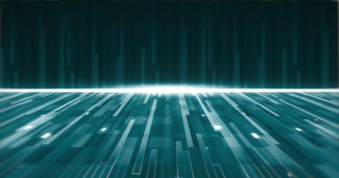 Digital Light Trails on Futuristic Blue Background - Download Free Stock Images Pikwizard.com