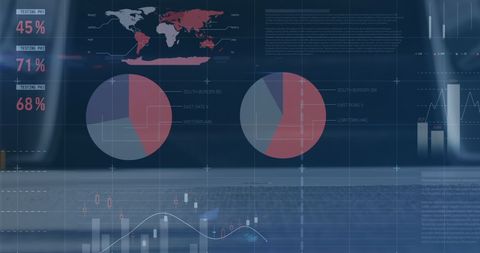 Global Data Analysis of International Trends on Digital Display - Download Free Stock Images Pikwizard.com