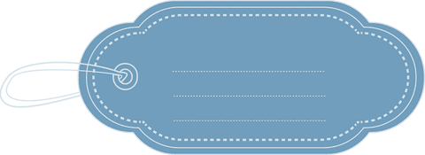 Stylish Blue Gift Label Transparent Background - Download Free Stock Videos Pikwizard.com