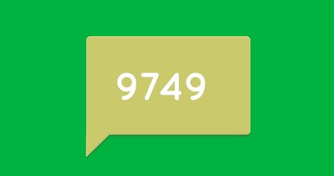 Rising Numbers in Speech Bubble on Green Background Concept - Download Free Stock Images Pikwizard.com