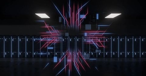 Futuristic Circuit Board and Data Processing - Download Free Stock Images Pikwizard.com