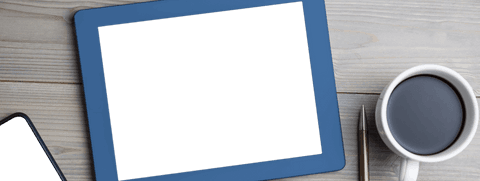 Digital Transparent Tablet with Coffee on Desk Vector Illustration - Download Free Stock Videos Pikwizard.com