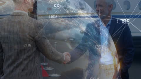 Global Business Networking at Airport with Data Overlay