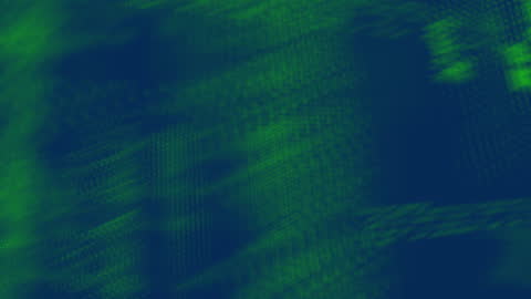 Dynamic Data Processing Animation on Navy Background