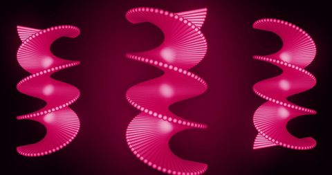 Digital 3D DNA Helix glows in Abstract Red Light - Download Free Stock Images Pikwizard.com