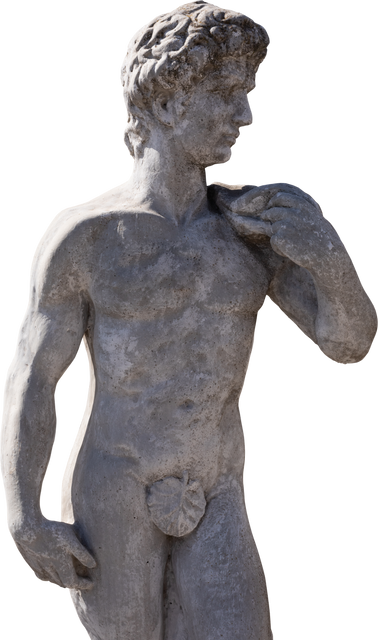 Transparent Background Weathered Classical Naked Male Sculpture - Download Free Stock Videos Pikwizard.com