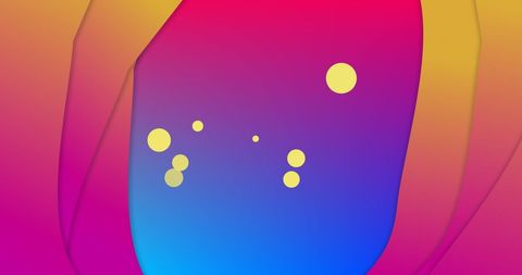Abstract Colorful Background with Yellow Dots
