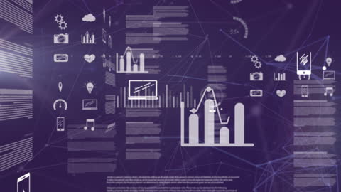 Financial Data Processing with Network Connections in Virtual Space