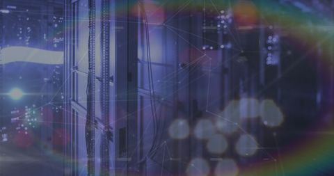 digital network connections in modern data center environment - Download Free Stock Images Pikwizard.com