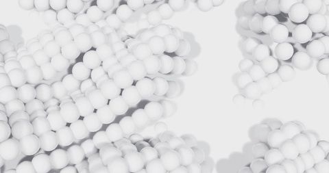Hypnotic Motion of White 3D Balls in Seamless Loop - Download Free Stock Images Pikwizard.com