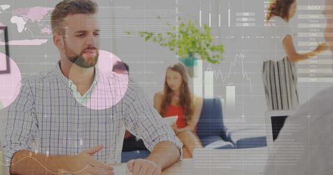 Business Professional Discussing Digital Data Strategy - Download Free Stock Images Pikwizard.com