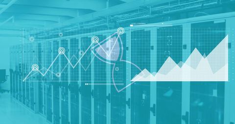 Future Financial Data Analytics with Digital Hourglass - Download Free Stock Images Pikwizard.com