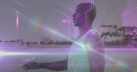 Digital Interface Blending with Running Man