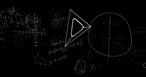 Geometric Mathematics and Symbols Over Dark Background - Download Free Stock Images Pikwizard.com