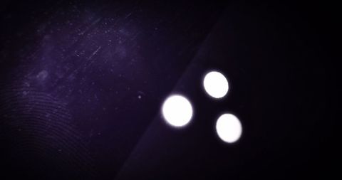 Glowing loading circles on digital interface background