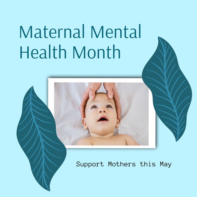 Maternal Mental Health Awareness with Newborn - Download Free Stock Templates Pikwizard.com