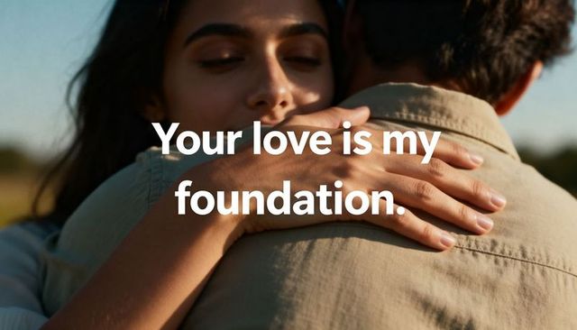Sunlit romantic embrace in meadow, couple hugging at golden hour with warm intimacy