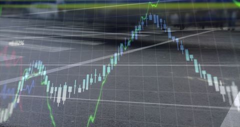 Abstract Economy Concept with Graph and Urban Scenes - Download Free Stock Images Pikwizard.com