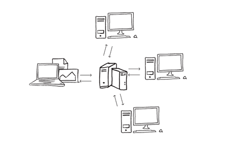 connected white computer devices on transparent background - Download Free Stock Videos Pikwizard.com