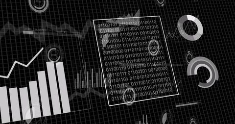 Complex Financial Data and Analytics Visualization on Grid - Download Free Stock Images Pikwizard.com