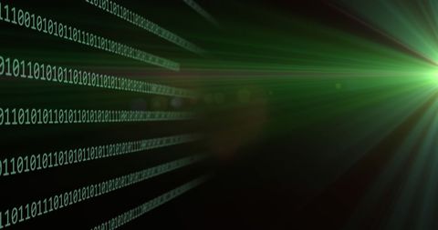 Digital Binary Code with Futuristic Light Effects - Download Free Stock Images Pikwizard.com