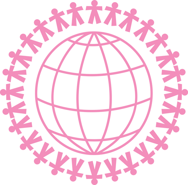 Transparent Pink Globe with People Surrounding for Global Community Concept - Download Free Stock Videos Pikwizard.com