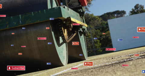 Social Media Integration with Road Roller Imagery
