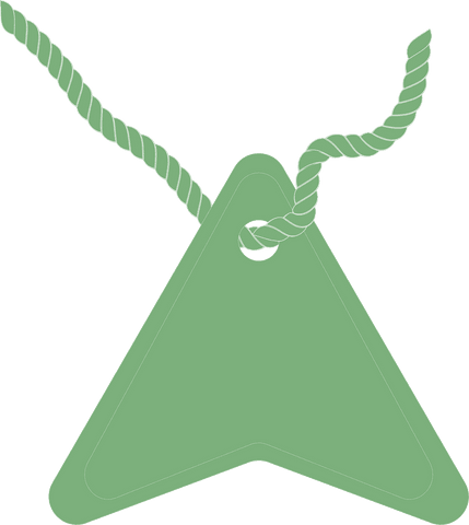 green triangular gift label tag with twine transparent - Download Free Stock Videos Pikwizard.com