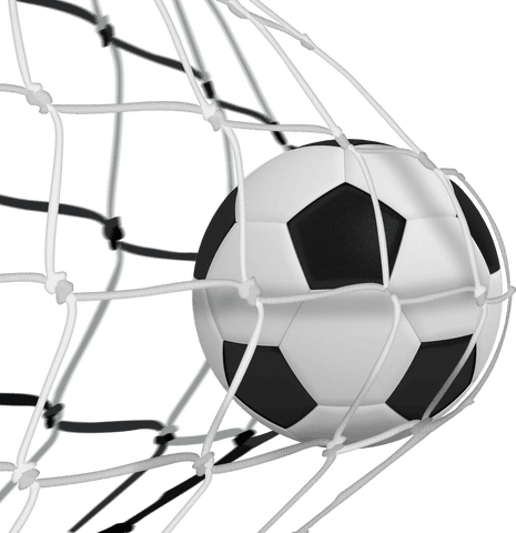transparent soccer ball striking net symbolizes victory - Download Free Stock Videos Pikwizard.com