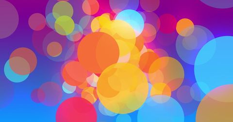 Colorful Bokeh Circles on Blue Gradient Background - Download Free Stock Images Pikwizard.com
