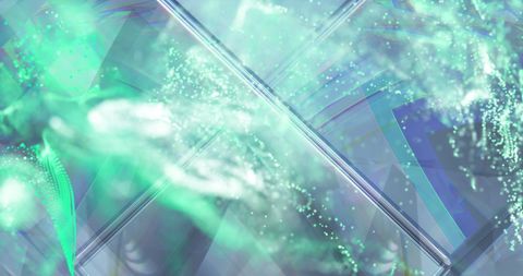 Mystical Green Glimmer with Crystal Elements