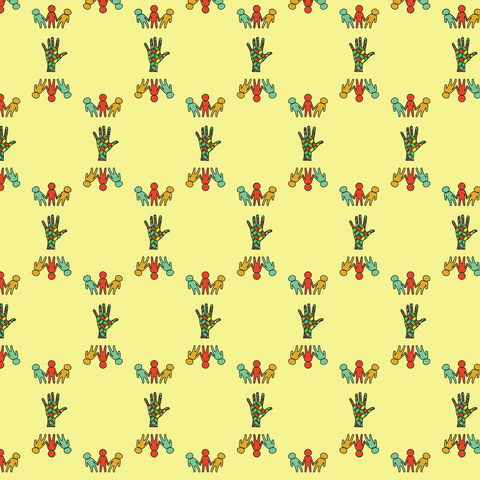 Seamless Colorful People and Hands Pattern on Transparent Background - Download Free Stock Videos Pikwizard.com