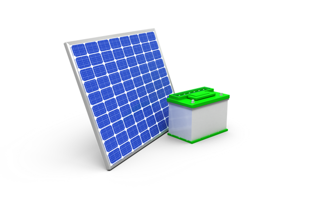 Transparent 3D Image of Solar Panel With Battery for Renewable Energy Concepts - Download Free Stock Videos Pikwizard.com