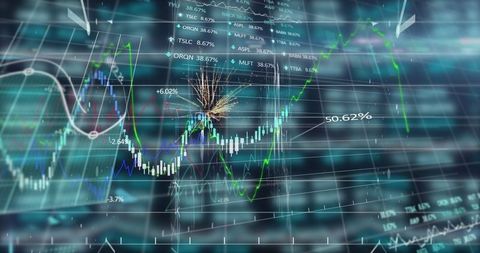 Dynamic Representation of Financial Data and Analytics Visualization - Download Free Stock Images Pikwizard.com