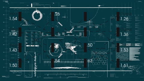 Digital Interface with Financial Data and Global Connectivity Themes
