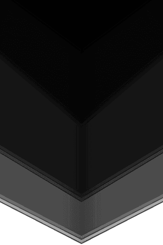 Black abstract shape digital png on transparent background