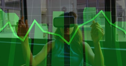 Virtual reality analysis with interactive data visualization