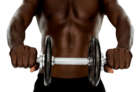 transparent strong man holding dumbbell in hands closeup - Download Free Stock Videos Pikwizard.com