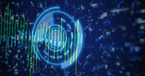Futuristic Graphs and Data Processing Visualization - Download Free Stock Images Pikwizard.com