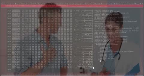 Doctor Using Technology for Clinical Diagnostics with Digital Overlay