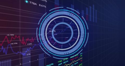 Advanced Digital Data Charts with Futuristic Interface - Download Free Stock Images Pikwizard.com