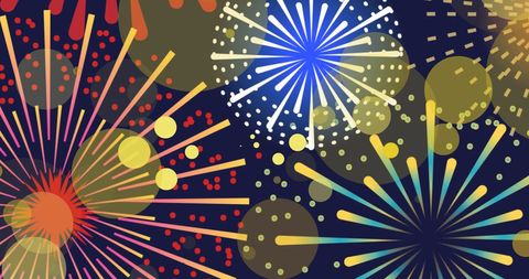 Colorful Fireworks and Bokeh Celebration Background - Download Free Stock Images Pikwizard.com